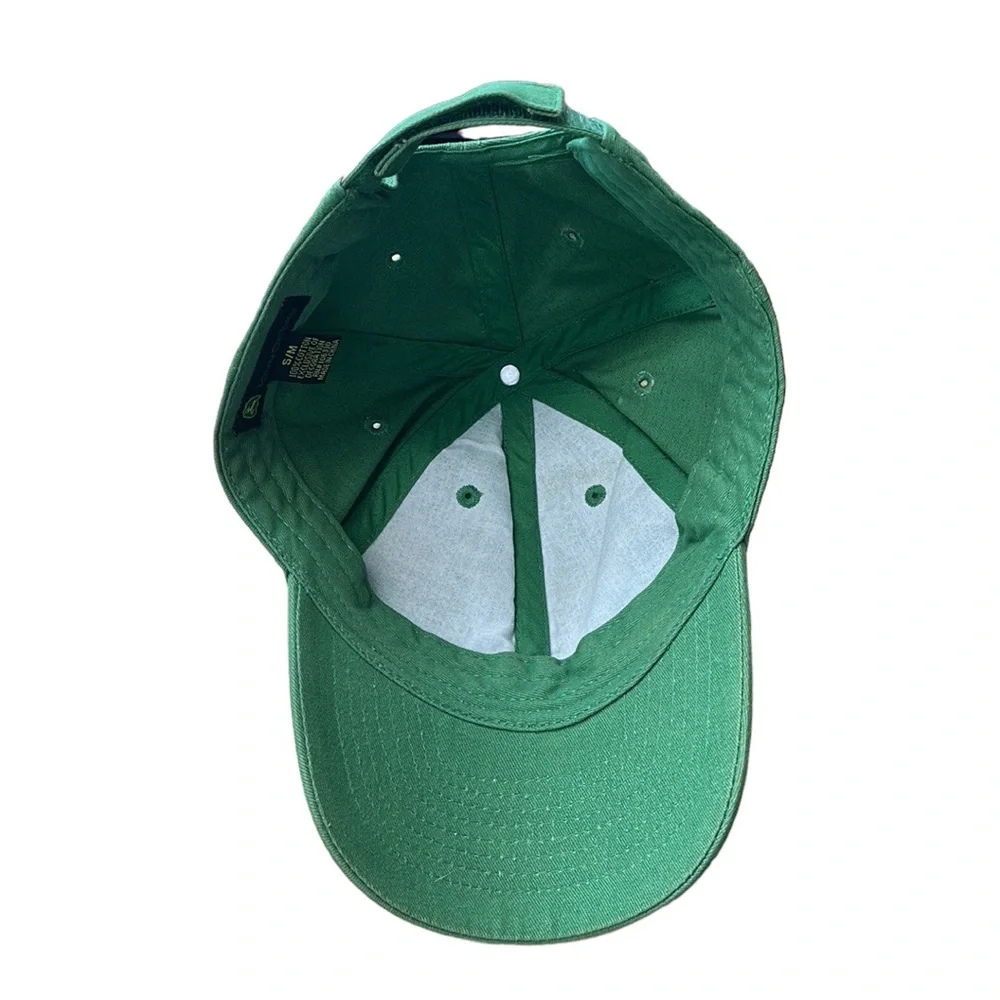 John Deere Green Adjustable Baseball Ball Cap Strapback Hat Youth Small/Medium